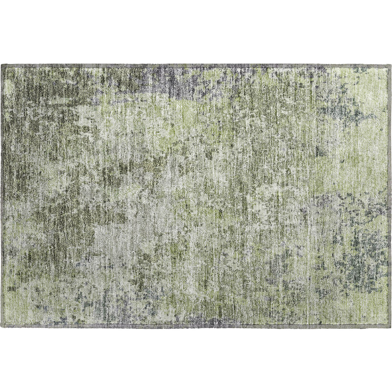 Tapis moderne de qualité supérieure lavable à la machine Gurubaksh AMF1162, Rectangle 1 pi 8 po x 2 pi 6 po