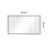 60 X 36 Inch LED Bathroom Mirror With Front And Backlight, Wall Mounted Vanity Mirror, Anti-Fog, Memory, 3 Colors, Stepless Dimmable-798727974