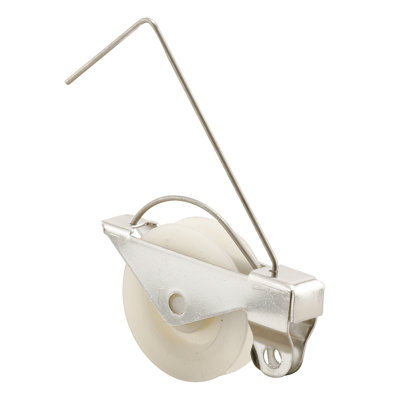 Rouleau de tension de ressort de porte moustiquaire FHC B736, rouleau en nylon, diamètre de 1-1 / 4 po, rouleau concave, paquet de 2 à finition blanche