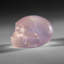 Genuine Polished Rose Quartz Skull Carving