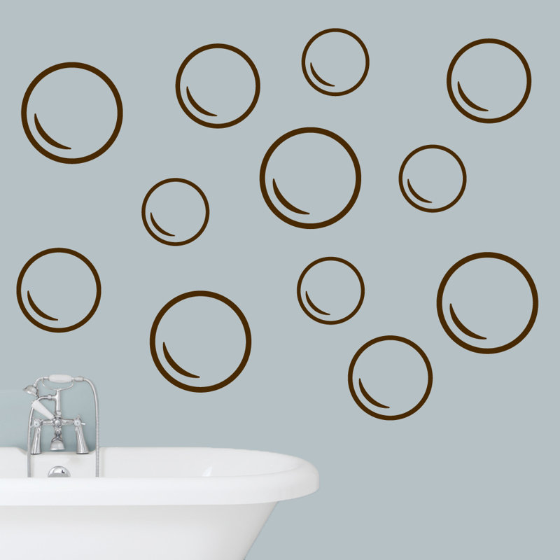 Adhésif décoratif bulles, Brun