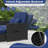 2 PCS PE Wicker Outdoor Daybed with 4-Level Adjustable Backrest, Storage Ottoman-2123430557