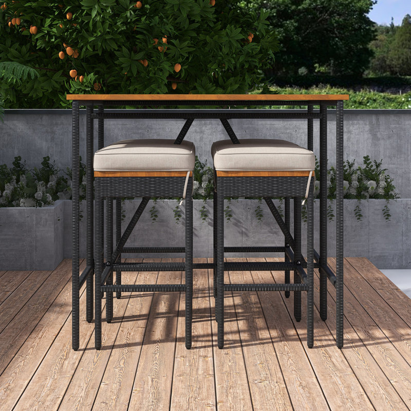 5-Piece Outdoor Dining Set With Cushions
