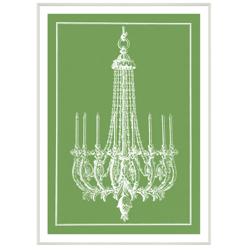 «Pop Chandelier», reproduction d'impression encadrée