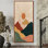 «Sunrise Mirror Of Mountains Landscape», impression sur toile de style Mid-Century moderne, art mural moderne Mid-Century