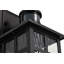 1 lumière 12 po H Applique murale d'extérieur noir mat avec détection de mouvement avec crépuscule à l'aube-795551307