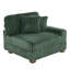 Upholstered Side Chair with Footstool-267339693