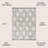Schlemmer Diamond Trellis Shag Beige/Dark Gray Rug-627331801