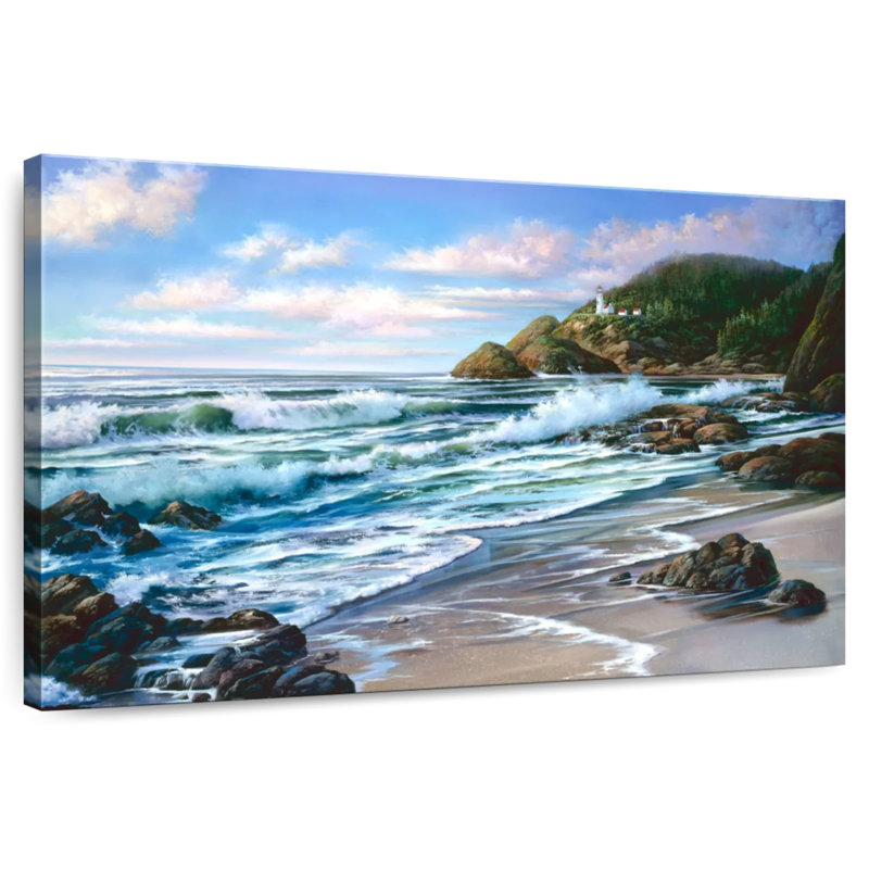 Gillard Coastal Heceta Head Lighthouse, 16" H x 24" W