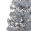 Pre-Lit Artificial Tinsel Christmas Tree - Silver-86204073-86204078