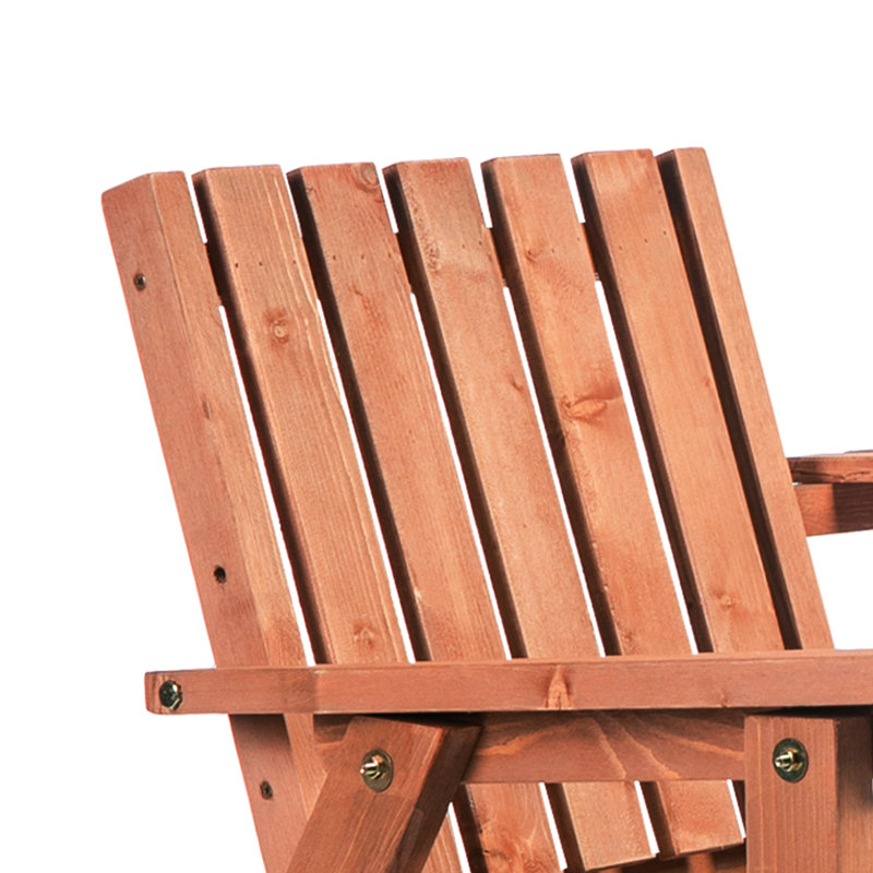 Patio Dependable Bench - Orange Wooden Outdoor With Middle Table And Umbrella Hole For Patio, Porch, Poolside, Balcony Consistent Comfort Hole. Comfortable Seating. Made From Natural Fir Wood. 550
