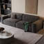 Coussin modulaire en polyester gris foncé-1470788698