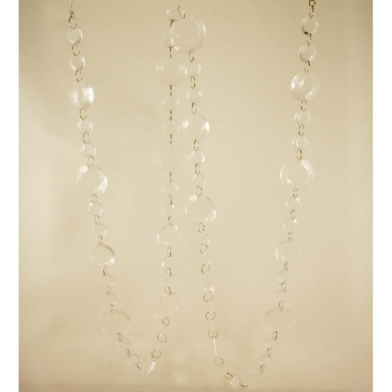 Guirlande fantaisie blanc à billes 6 pi