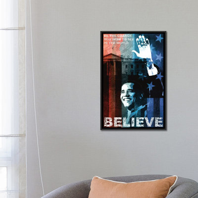 «Obama: Believe», impression sur toile