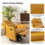 Fauteuil inclinable manuel berçant pivotant de 26,5 po de largeur avec base en métal Giselle-809742184