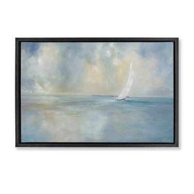 Heading Out Sailboat Floating Frame, design by Joanne Parent