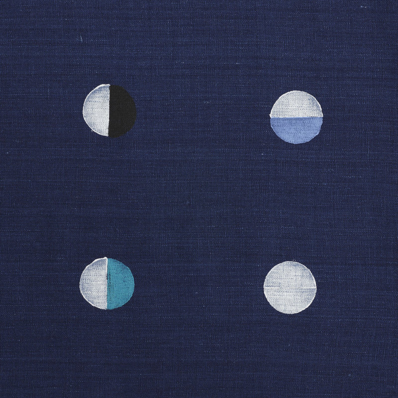 Tissu Schumacher x Caroline Z Hurley Joshua Tree, Lunes indigo