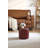 11.8In Small Round Faux Leather Upholstered Ottoman-120539217