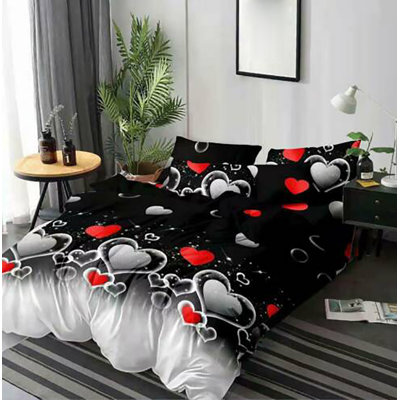 Chokio Polyester No Pattern Duvet Cover Set with Pillowcases