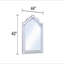 Miroir mystique de style contemporain en bois