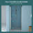 30"W X 72"H Fold Frameless Shower Door With Tempered Glass-111670925