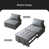 Similicuir gris foncé est en rupture de stock