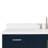 Moille 61" Single Bathroom Vanity in Midnight Blue, with 1.5 Pure White Quartz Top, Rectangle Sink-1390724011-1375452005