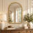 Marlowe 24X36 Arch Beaded Wall Mirror