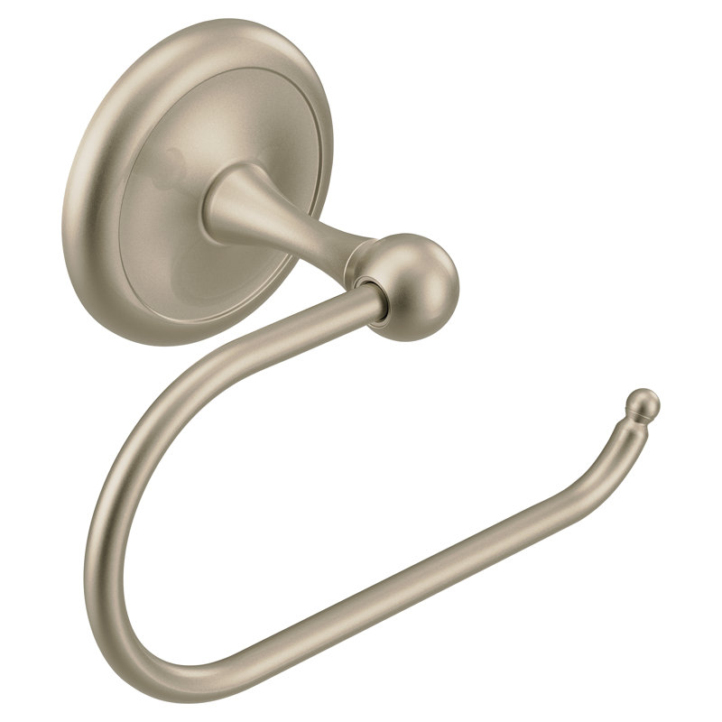 Yorkshire Wall Mounted European Toilet Paper Holder, Satin Nickel