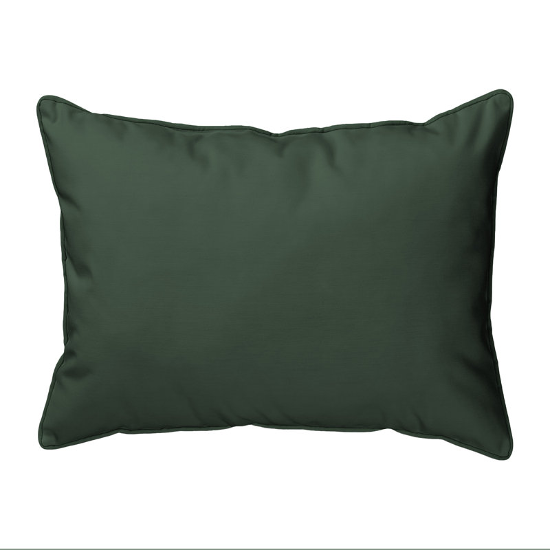 Deer Party Christmas Indoor/Outdoor Pillow with Green Trim
