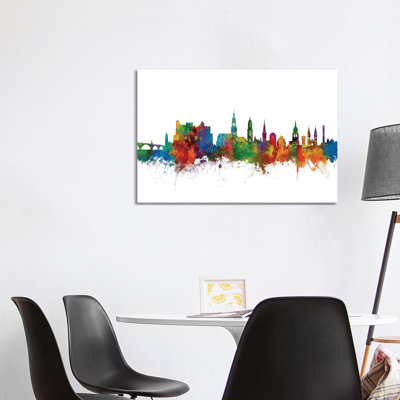 Heidelberg, Germany Skyline by Michael Tompsett - 1 Piece Wrapped Canvas Wall Art