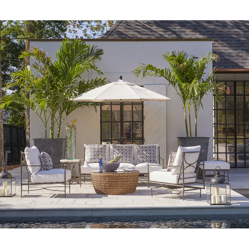 Roma Patio Chair with Cushions, No Welt, Perigold Surround Sunrise