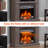 23 Inch Electric Fireplace Insert, Ultra Thin Heater with Log Set and Realistic Flame, Remote Control with Timer and Overheating Protection-1802078600