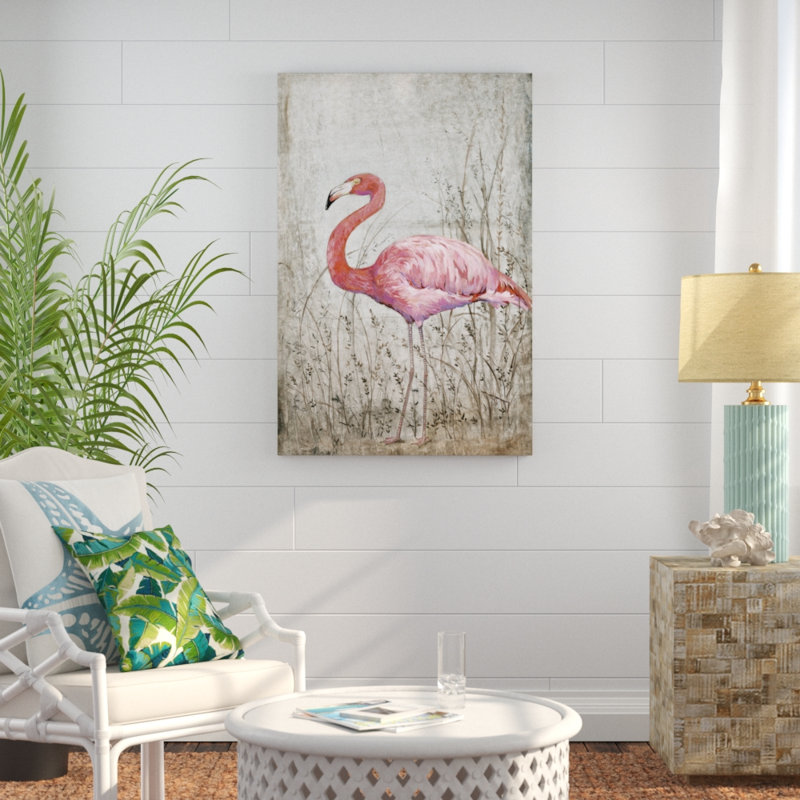 American Flamingo II by Timothy O' Toole - Painting, 122cm H x 81cm W, Wrapped Canvas