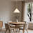 1-light 12'' Dimmable Antique Brass Modern Cone Pendant Light for Kitchen Island.Features Cloud Glass Shade.-1313278548