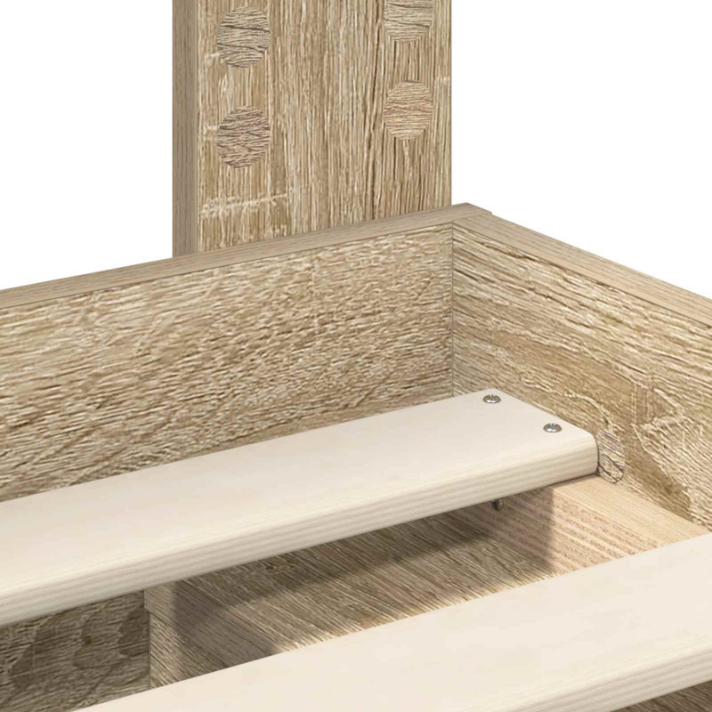 Solid Wood Bed, Sonoma, Small Double (120 x 190 cm)