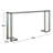 Brockham 52'' Glass Top Console Table-1022841799