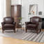 Shalisia Upholstered Genuine Leather Armchair-13697749