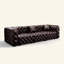 Ensemble de canapé moderne, canapé modulaire rembourré en similicuir avec conception touffetée à la main pure, combinaison multiple pour le salon