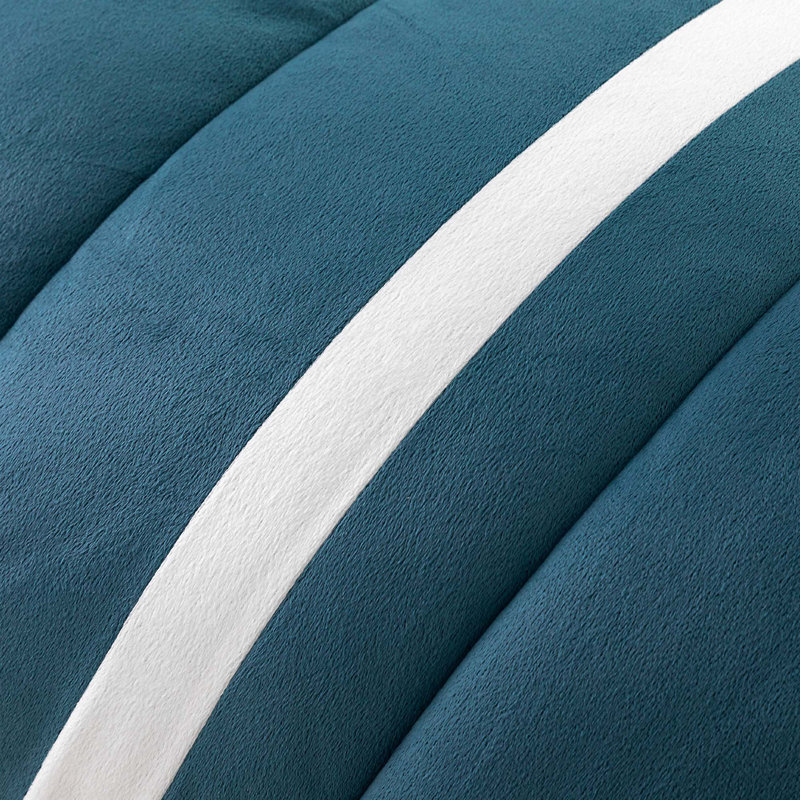 Polyester Channel Comforter, Green, King Comforter