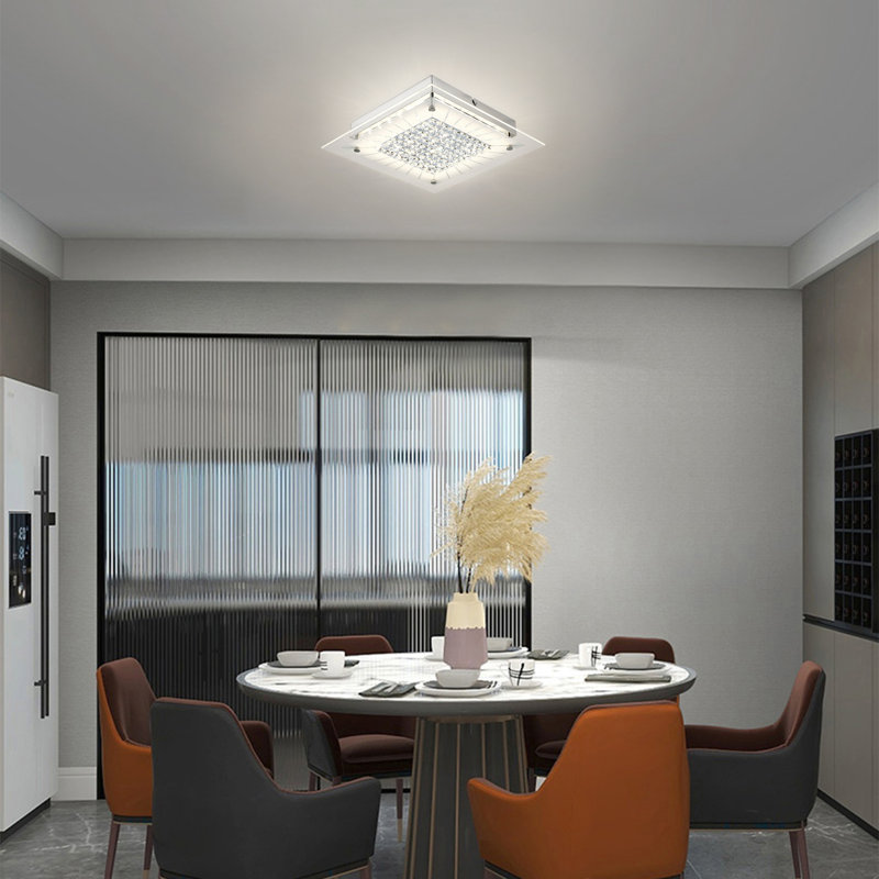 Katilynn LED Crystal Flush Mount Ceiling Light 4000K Bedroom Light Fixtures Ceiling Ceiling Lamp