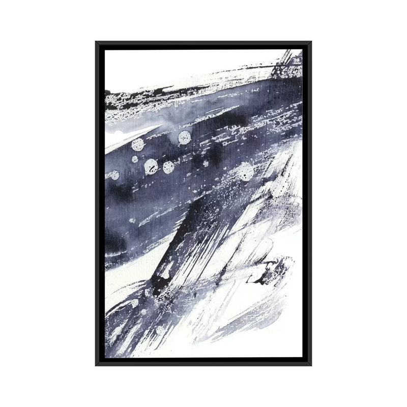 "Directivité I" par Ethan Harper, reproduction d’art, Toile avec cadre noir, H 60 po x l 40po x P 1,5 po, Pas de tapis