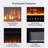 Chamberlayne Wall Mounted Electric Fireplace, Inserts Recessed, Wall Mounted Fireplace LED Fireplace-13055367