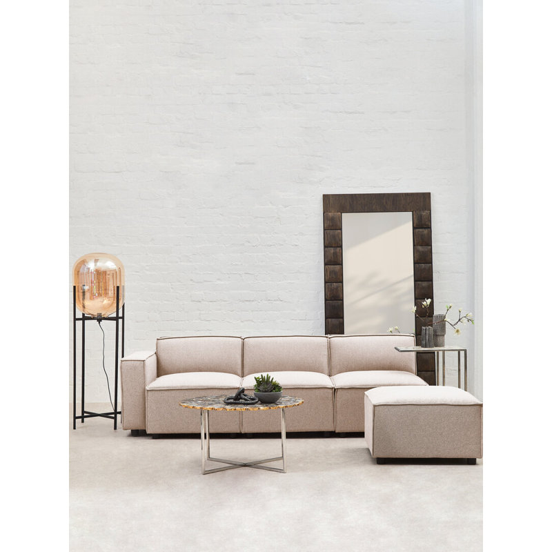 70cm Wide Standard Ottoman, Natural 