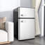  3.2 CU.FT Dual-Door Compact Mini Fridge with Freezer, Adjustable Thermostat, Reversible Door, Removable Shelves, Low Noise - Ideal for Bedroom/Office/Dorm/Kitchen/Apartment-94166383