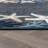 Coastal Border Navy/Ivory Indoor/Outdoor High-Low Area Rug-726824780-726824790