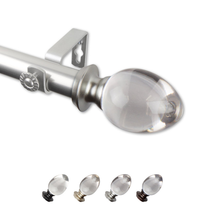 Simple Eileen 1 po, 160" – 240", Nickel satiné
