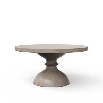 59" Concrete Pedestal Dining Table