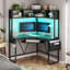 Bureau triangulaire avec huche Athelia-96917415