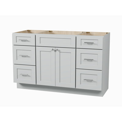 54'' Single Bathroom Vanity Base Only in White